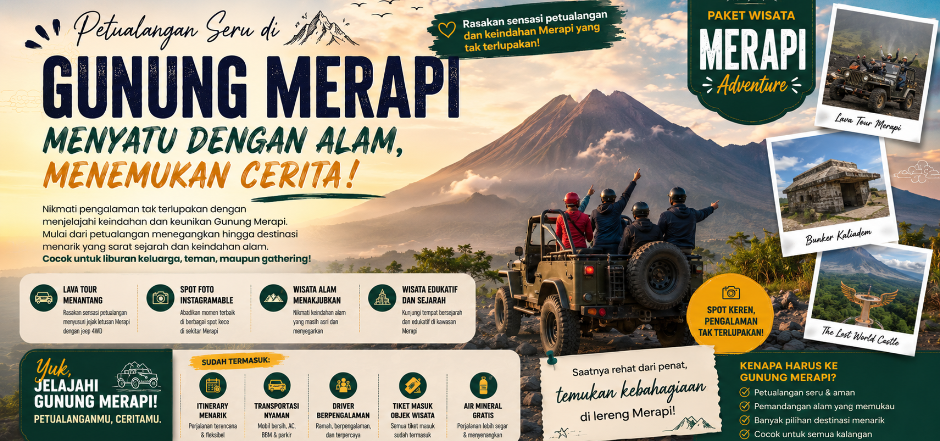paket wisata gunung merapi